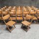 Set of 50 vintage 1950 bistro chairs foldable and stackable