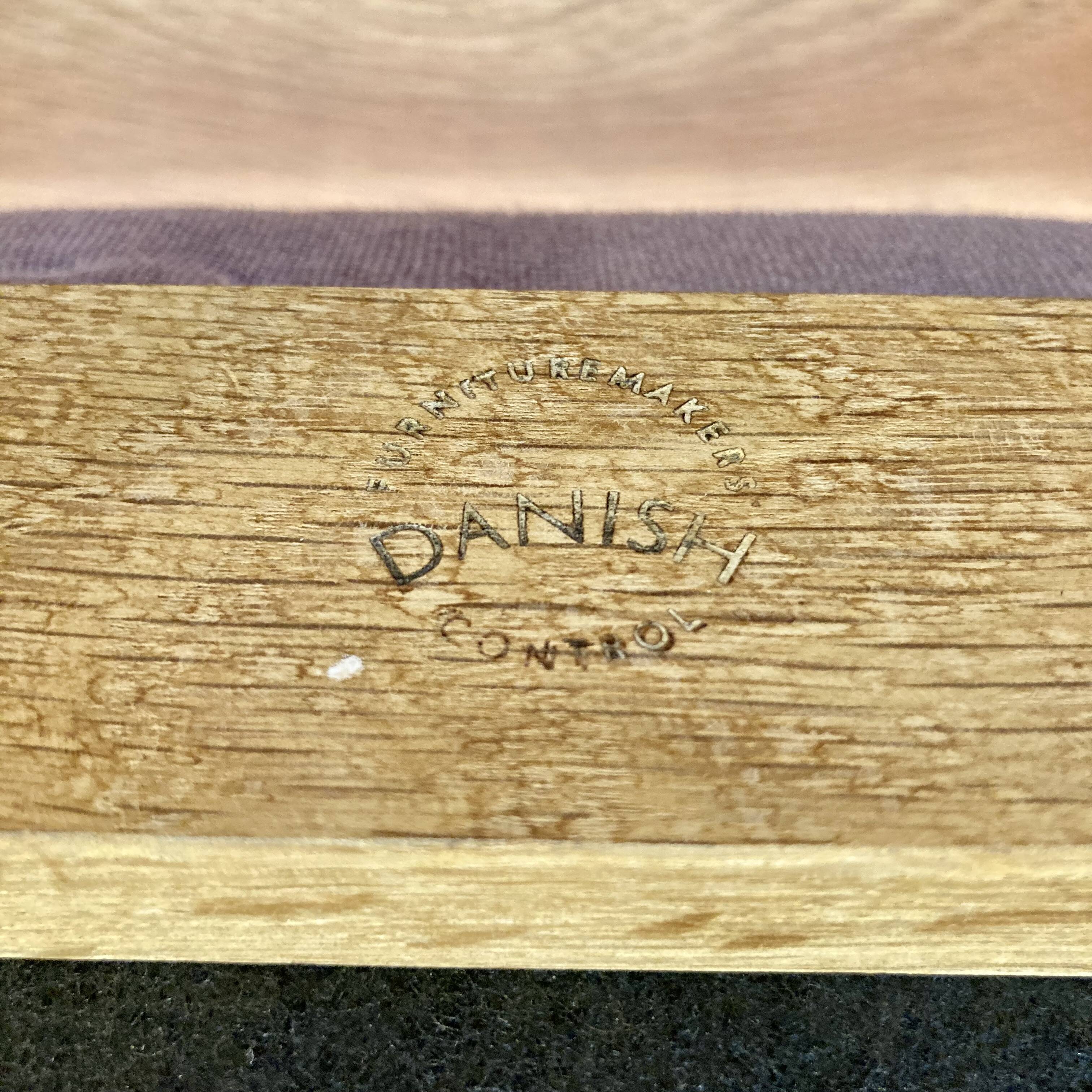 Armchair stamped "Scandinavian Design" 1960.