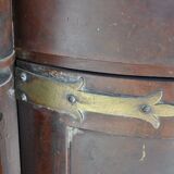 Credenza in mahogany door flame time XIX