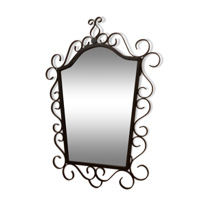 miroir brutaliste fer