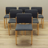 Set of six chairs, Danish design, 1980s, manufacturer: Fritz Hansen