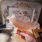 Powder pink and frosted compotier