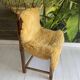 Unique Hungarian handcrafted chair in oak and leather.