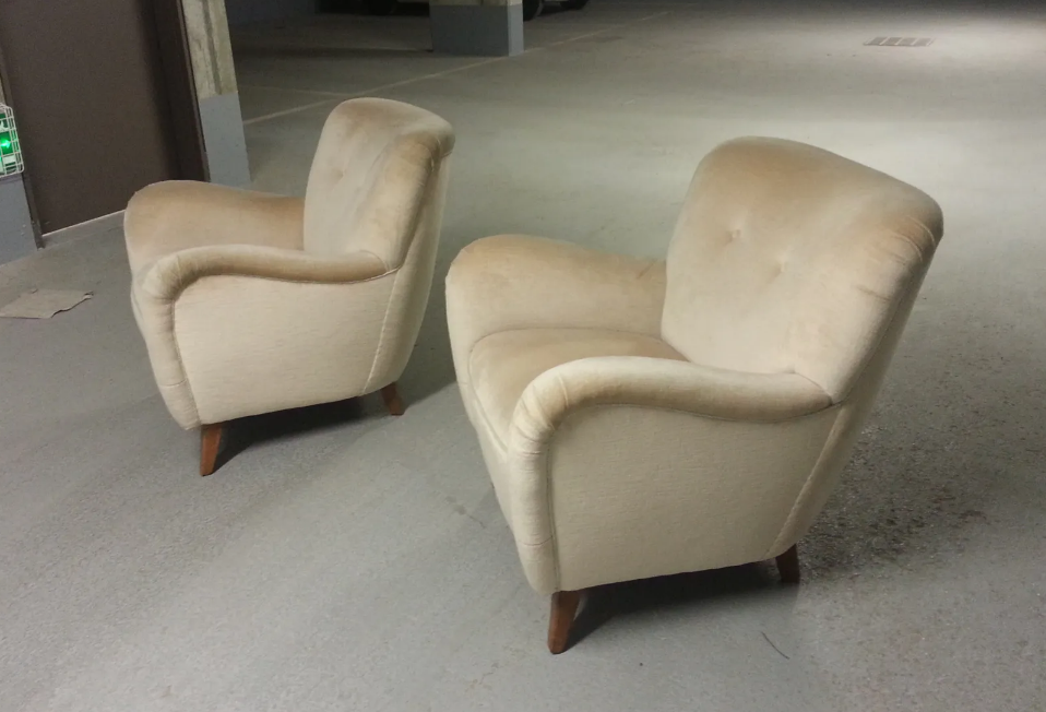 1/2 Armchair club Teddy organic 50s 60s