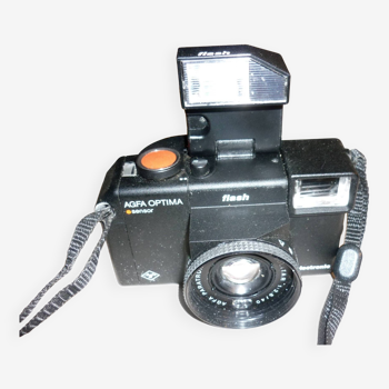 Agfa optima sensor electronic flash silver camera