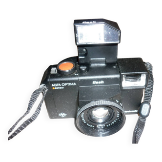 Agfa optima sensor electronic flash silver camera