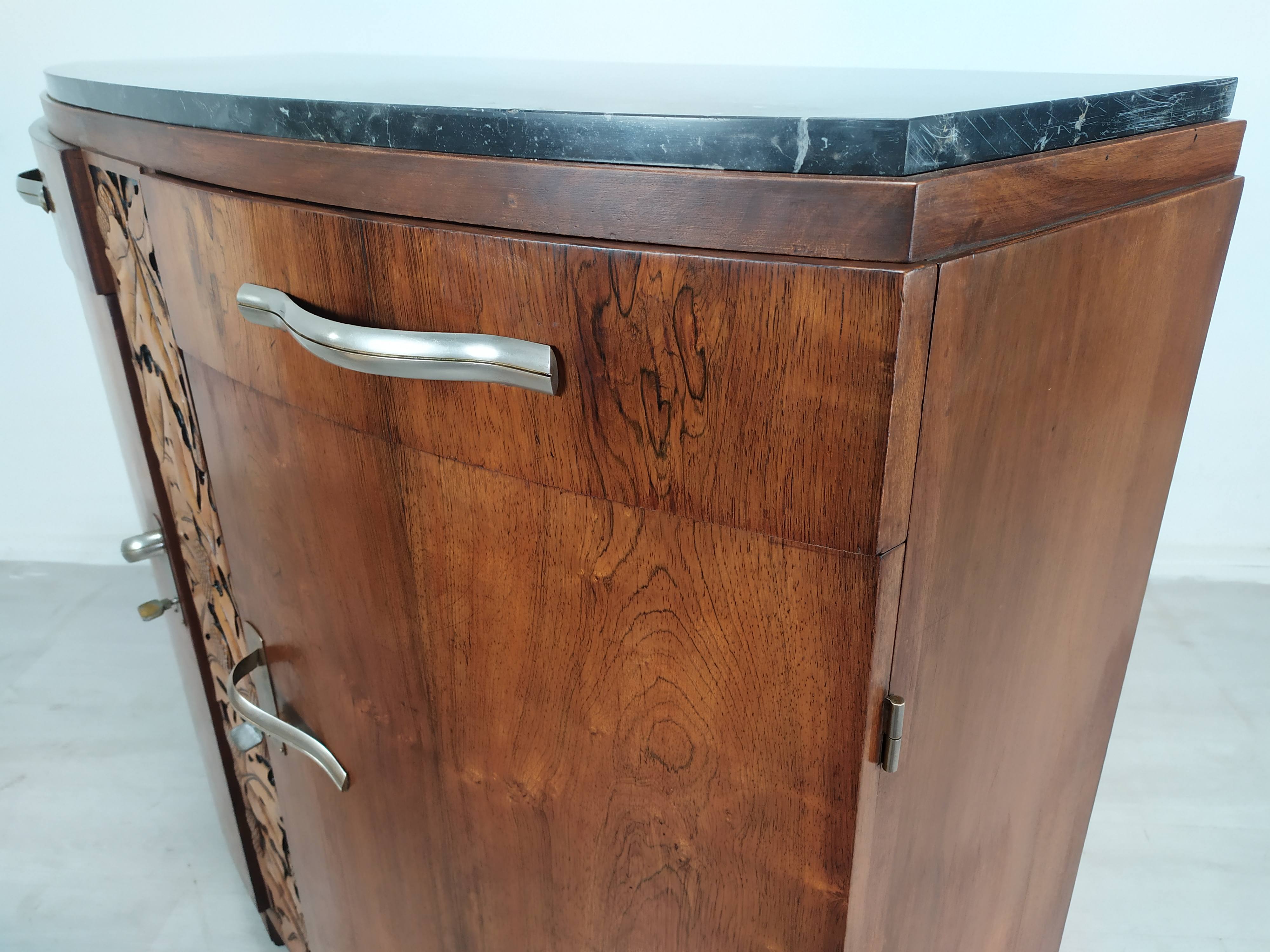 Art deco rosewood sideboard