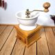 Vintage wood and ceramic coffee grinder