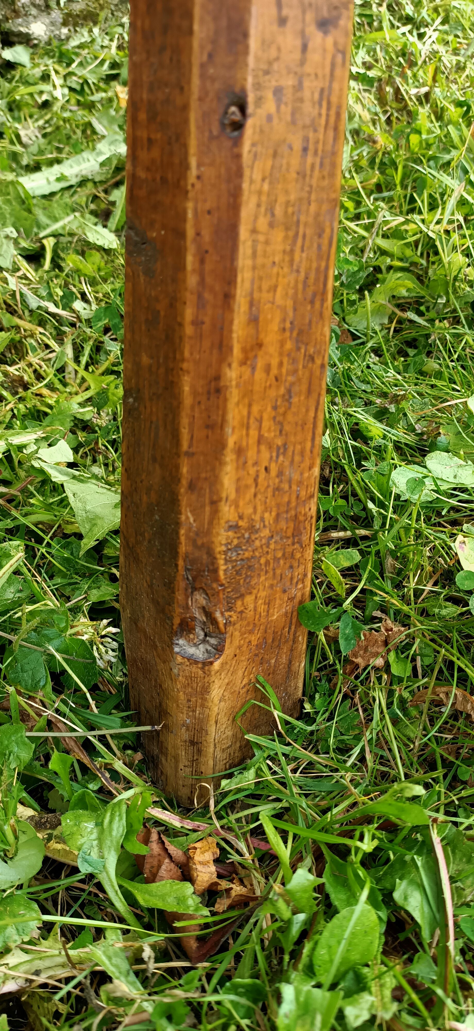 Tripod brutalist coffee table