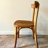 Bistro chair in arched and light beech