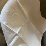 Tablecloth and 12 towels.damask fabrics .embroidered JC