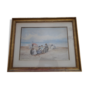 Tableau des années 20 scène de
