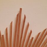 Rattan sun mirror from the 70s