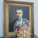 Napoleon III sideboard in floral marquetry and marble 19th century