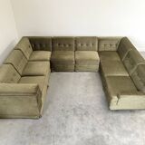 Large U shape modular sofa, 1970s