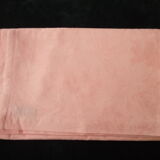 Tangerine-colored damask cotton tablecloth 1.65 x 1.65 m