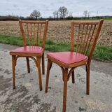Set of 2 Baumann bistro chairs, model no. 12