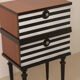 Pair of bedside table restyled swing door year 60