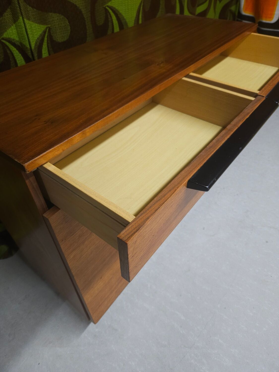 Low teak sideboard, 1970s
