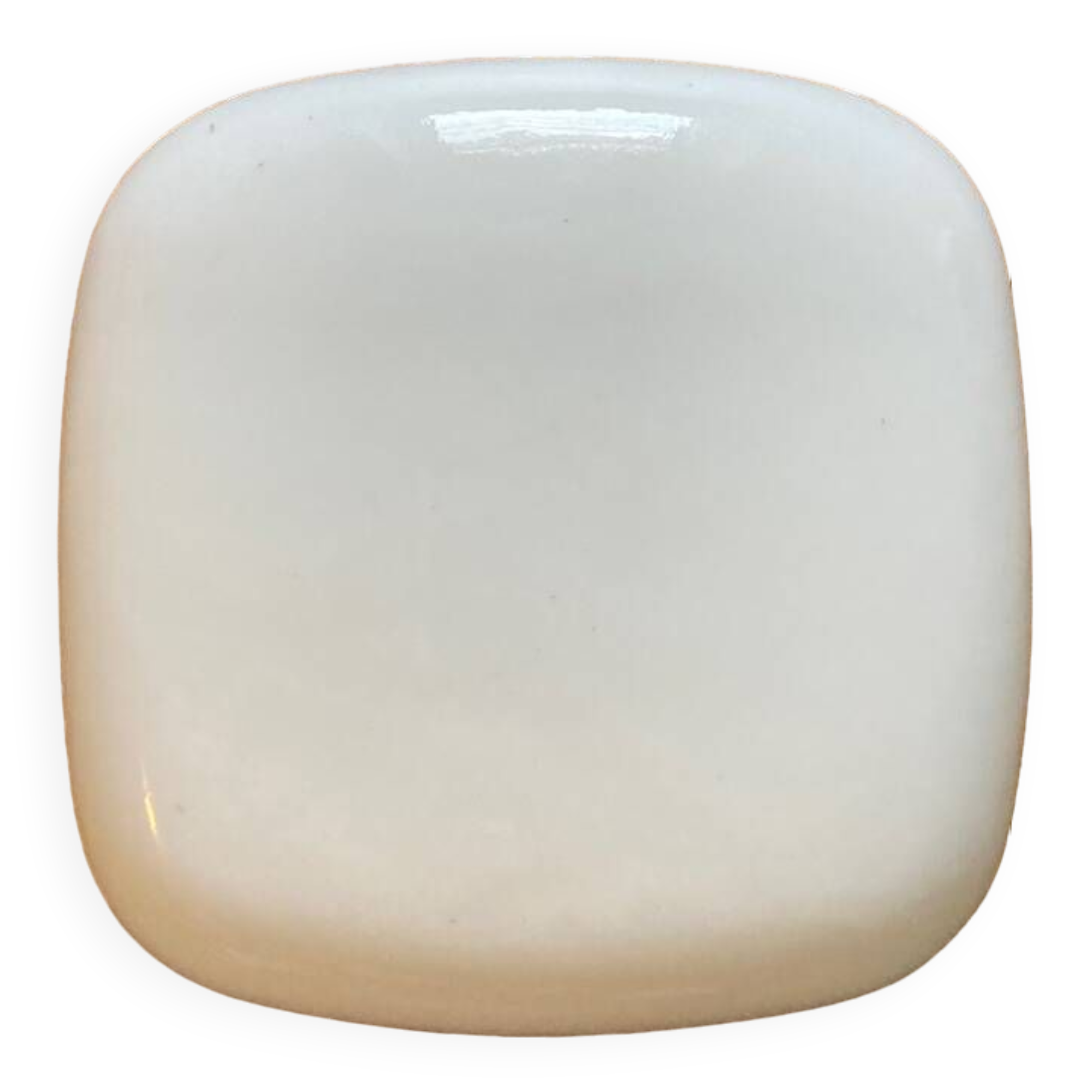 Square opaline wall light