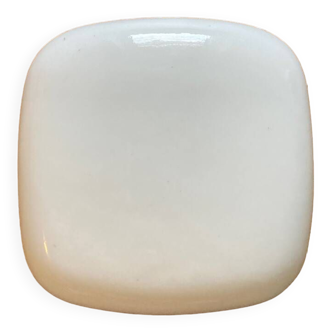 Square opaline wall light