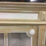 Painted window with a glass door