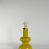 Mid-Century Modern Curvaceous Bright Yellow Glass Table Lamp by Orrefors, 1960s