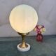 Lampe art déco 1930 avec globe en opaline bleu