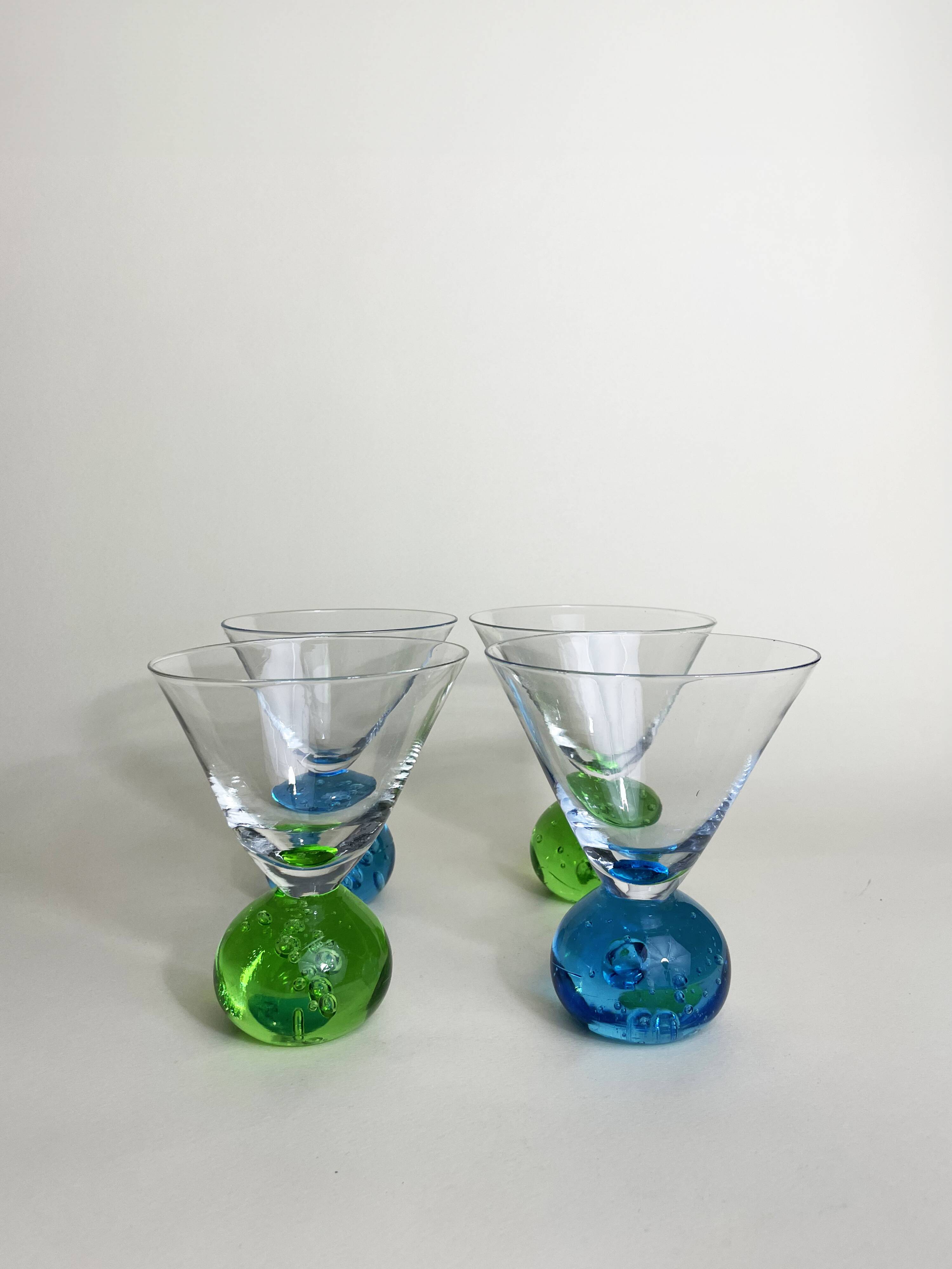 4 Coupes à Cocktail Memphis