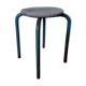 Industrial workshop in wood and metal stool