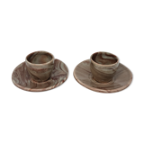 Duo of ceramic shells