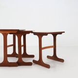 Set of 3 teak wood nesting tables by G-Plan, 1970s, UK ca. 1970