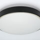 Large ceiling lamp in glass and metal circa 1960