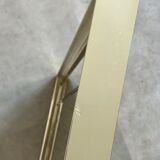 Vintage hollywood regency gold facetted mirror, 80s wall mirror