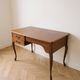 Retro wooden desk with curved legs