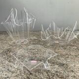 Trio of Röhm handkerchief vases from the 70s and 80s