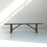 Massive oak bench published by Aranjou 1970