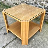 Coffee table, side table in beech, Maison Rosello