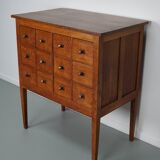 Dutch Oak Apothecary / Filing Cabinet, 1930s