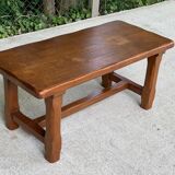 Table basse de ferme ou monastère en chêne massif 95cm