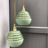Vintage tulip waterfall pendant light in granite glass