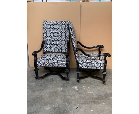 Deux fauteuils Napoléon III