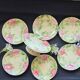 Exclusive antique dessert service in faience/terracotta with slip from 1900.