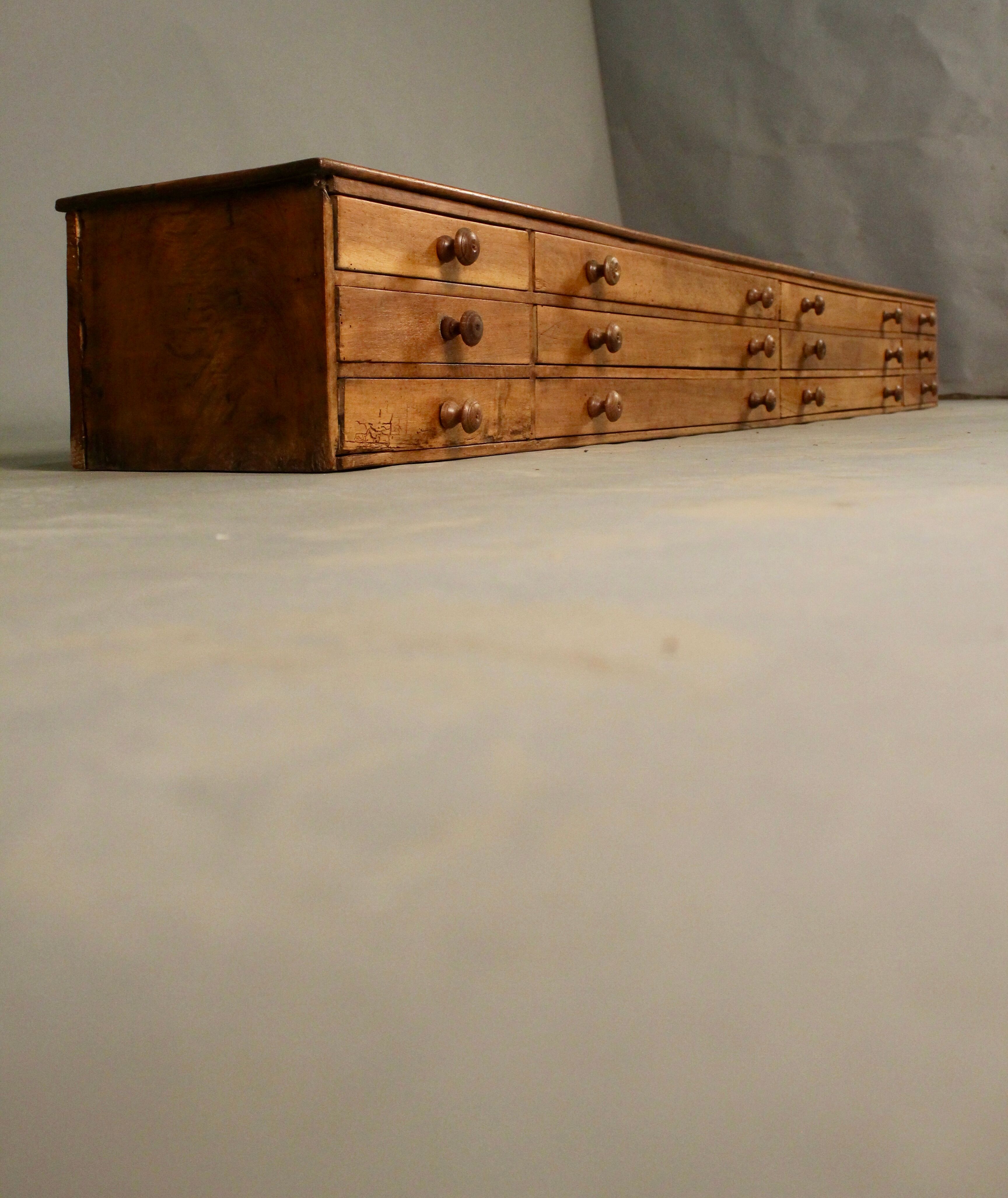 Record of pharmacy in blond walnut