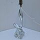 Lamp Base Swan Neck Signed Daum