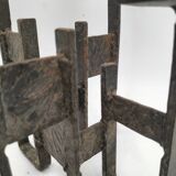 Brutalist candle holder