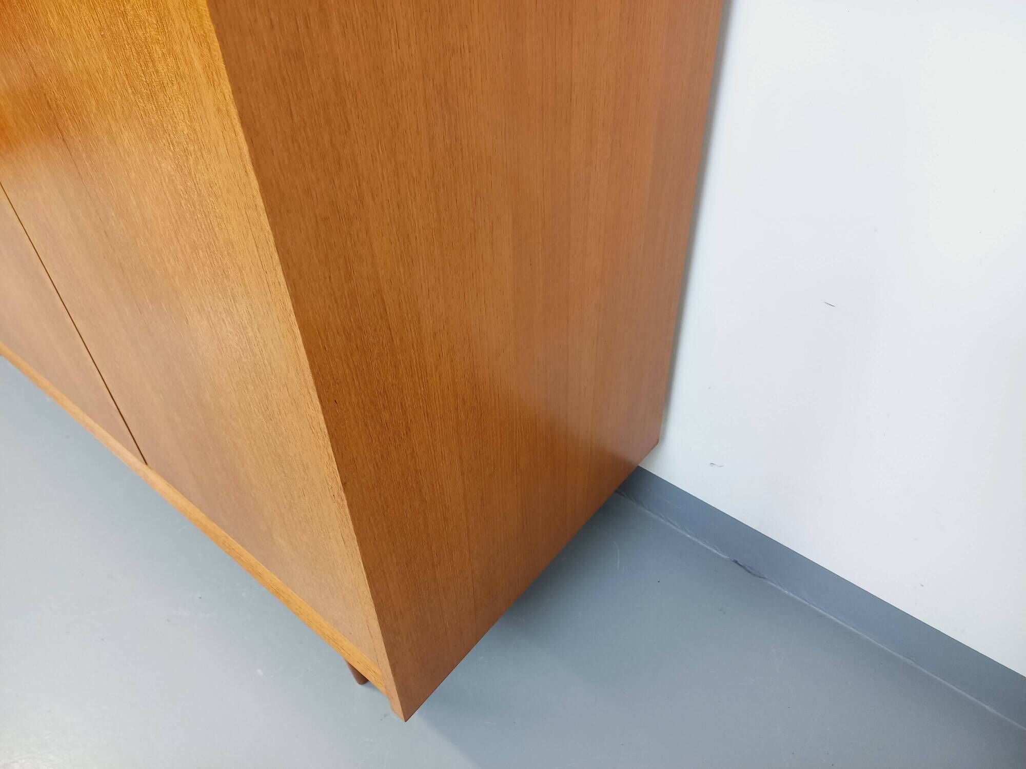 Vintage Scandinavian-style teak wardrobe from the 1960s