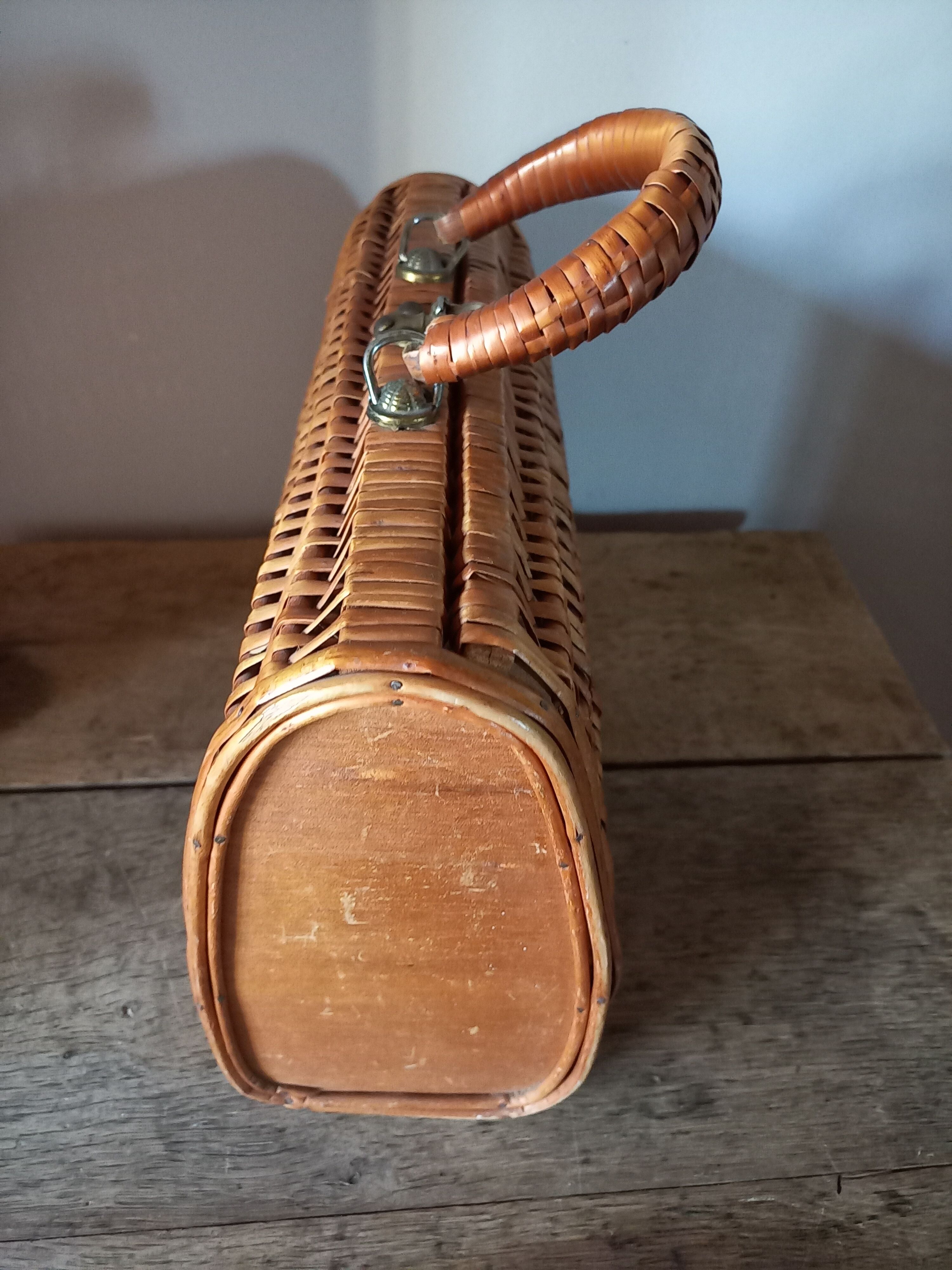 Vintage wicker basket