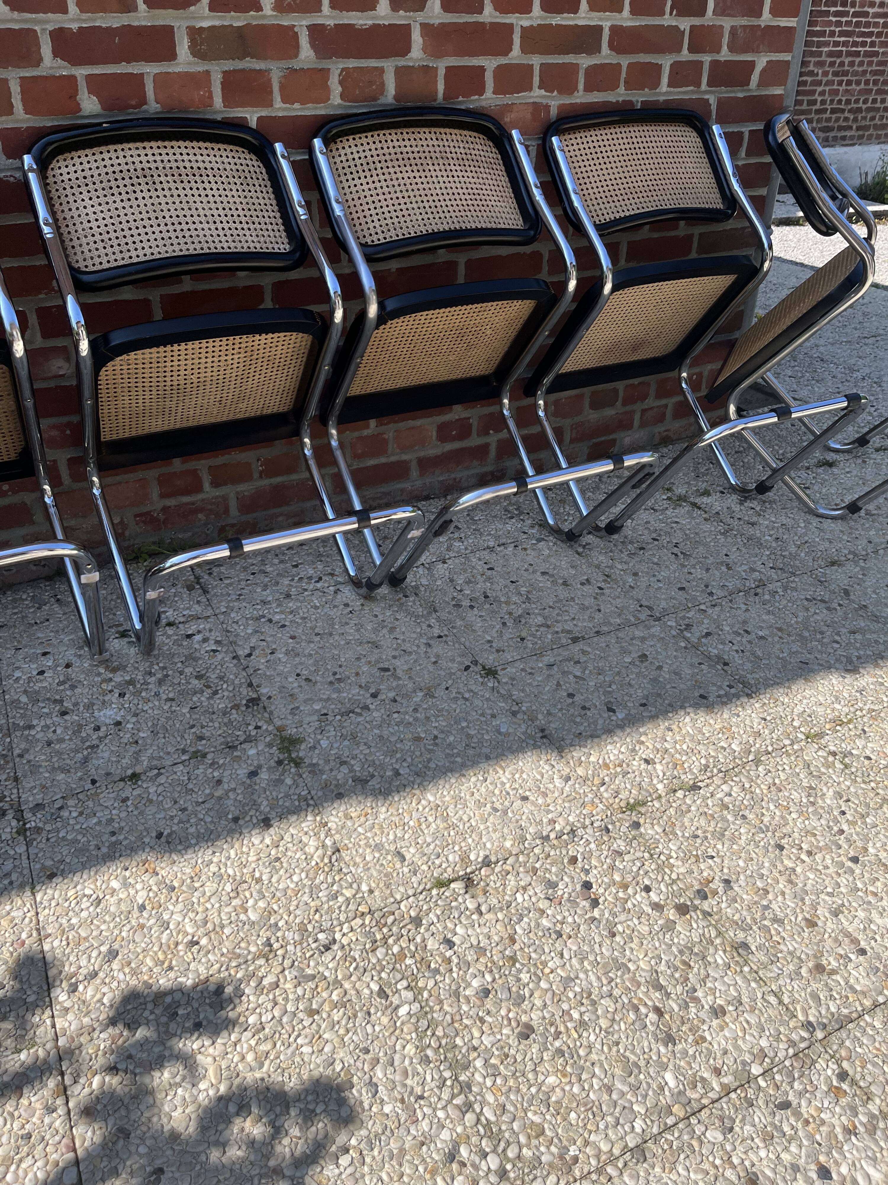 Set of 6 Breuer B32 chairs