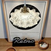 Suspension vintage verre de Clichy